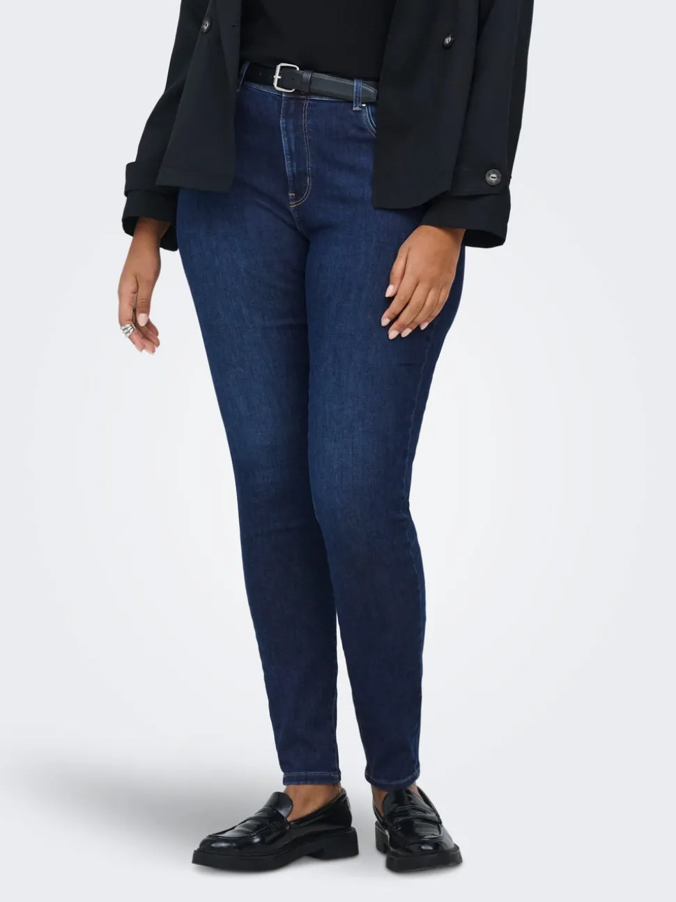 CARALLY Medelhög midja Skinny Fit Jeans