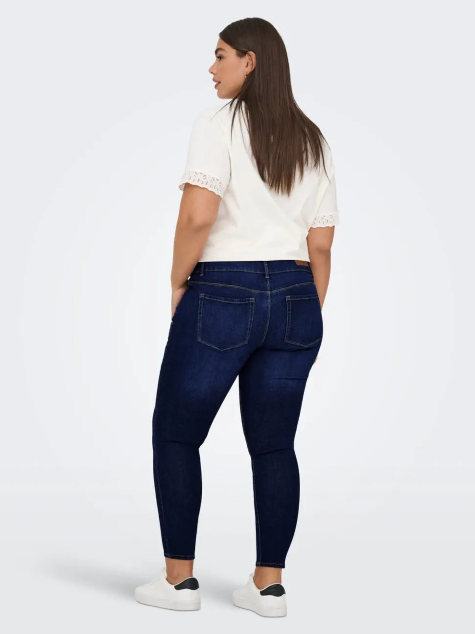 CARANNA Hög midja Skinny Fit Ankellängd Jeans