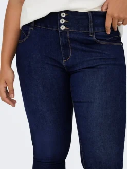 CARANNA Hög midja Skinny Fit Ankellängd Jeans