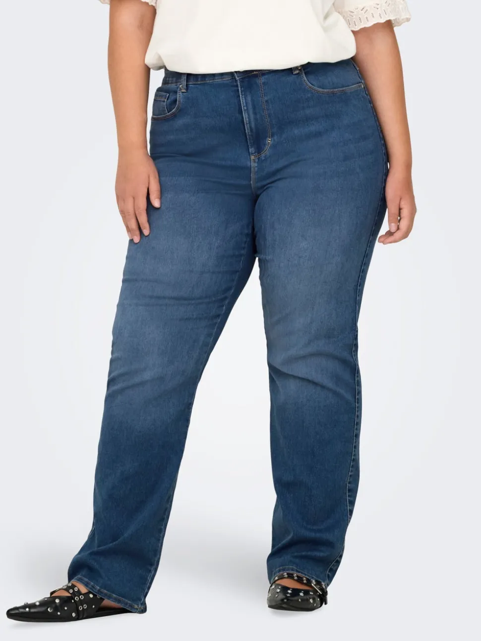 -CARAUGUSTA Hög midja Rak passform Jeans