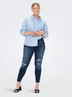 CARBOBBI Skinny Fit Ankellängd Jeans