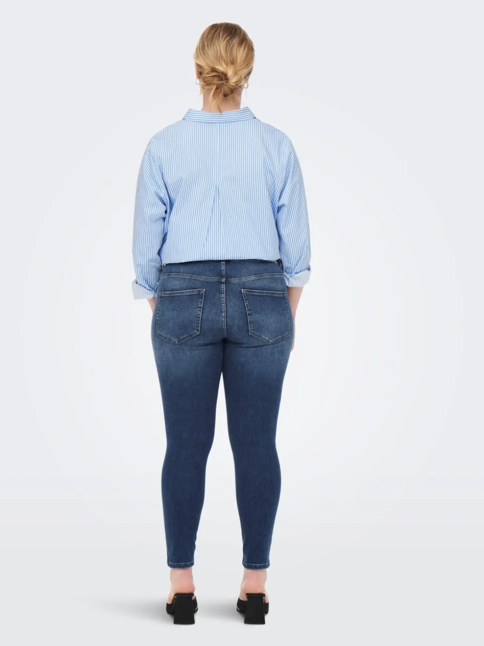 CARBOBBI Skinny Fit Ankellängd Jeans
