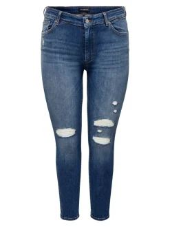 CARBOBBI Skinny Fit Ankellängd Jeans