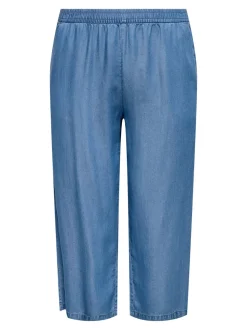 CARCHARIS Cropped Fit Byxor med vida ben