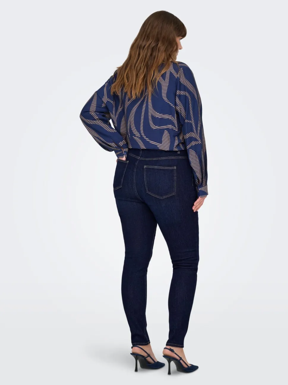 CARCRUZ Hög midja Skinny Fit Ankellängd Jeans