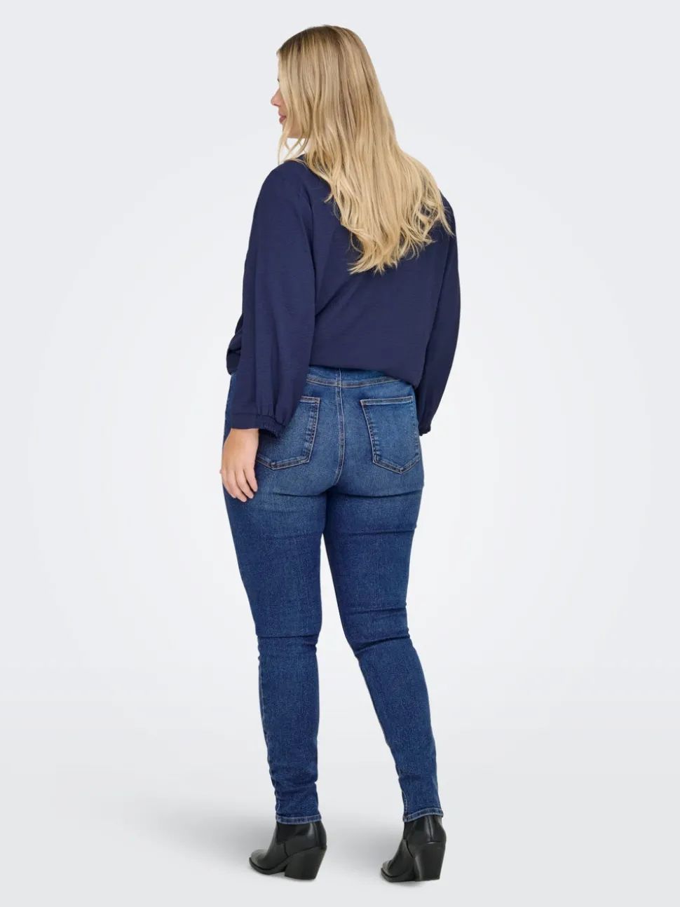 CARCRUZ Hög midja Skinny Fit Ankellängd Jeans