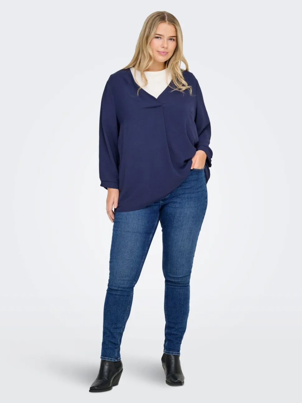 CARCRUZ Hög midja Skinny Fit Ankellängd Jeans