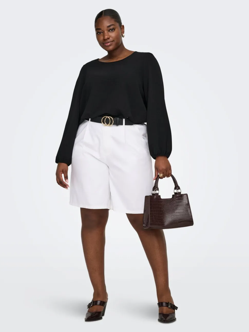CARDAVINA-SOFT Medelhög midja Lös passform Bermudashorts