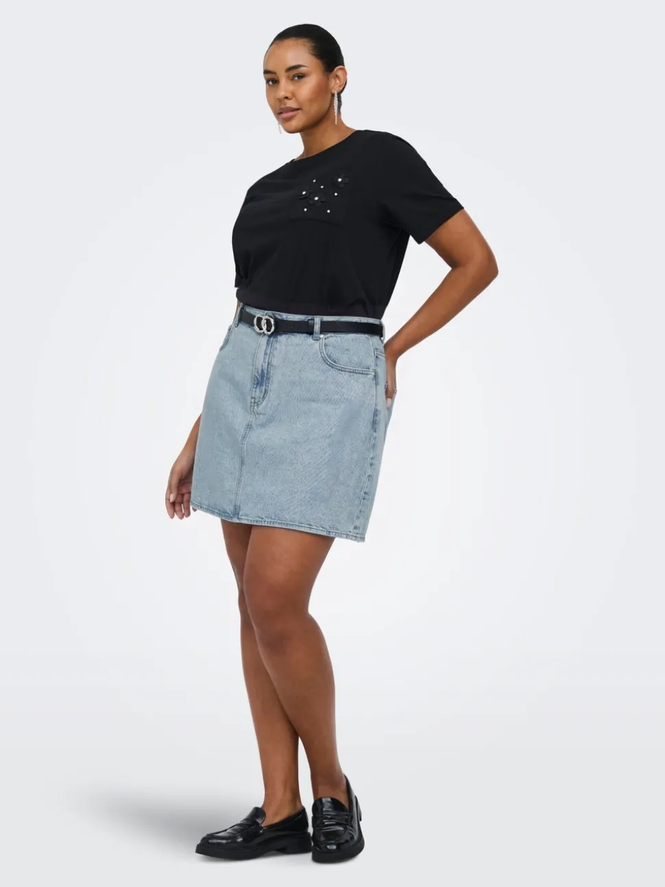 CAREDEN Denim Jeanskjol Kort kjol