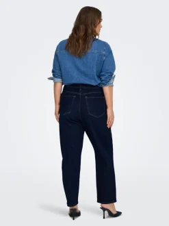 CAREMILY Hög midja Rak passform Ankellängd Jeans