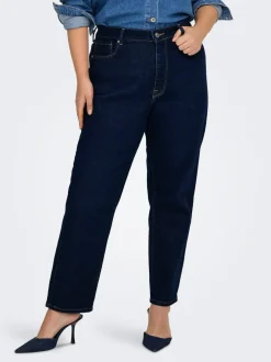 CAREMILY Hög midja Rak passform Ankellängd Jeans