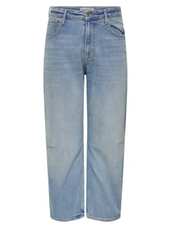 CARFRANKIE Hög midja Barrel-passform Ankellängd Jeans