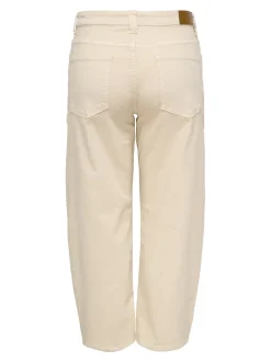 CARFRANKIE Hög midja Barrel-passform Ankellängd Jeans
