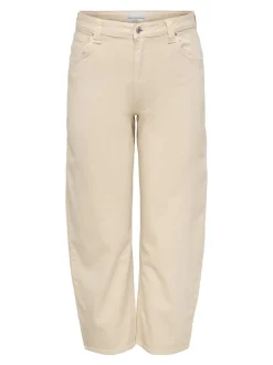 CARFRANKIE Hög midja Barrel-passform Ankellängd Jeans