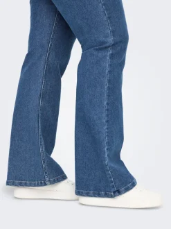 CARHUSH Medelhög midja Utsvängd passform Jeans