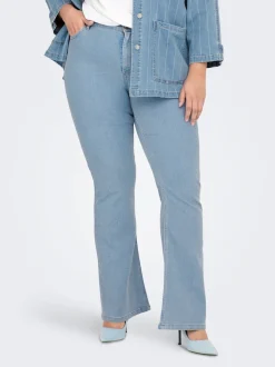CARHUSH Medelhög midja Utsvängd passform Jeans