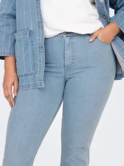 CARHUSH Medelhög midja Utsvängd passform Jeans
