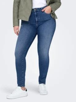 CARICONIC Hög midja Skinny Fit Ankellängd Jeans