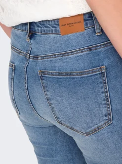 CARICONIC Hög midja Skinny Fit Ankellängd Jeans