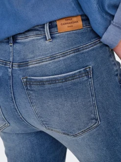 CARICONIC Hög midja Skinny Fit Ankellängd Jeans
