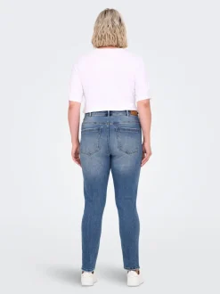 CARICONIC Hög midja Skinny Fit Ankellängd Jeans