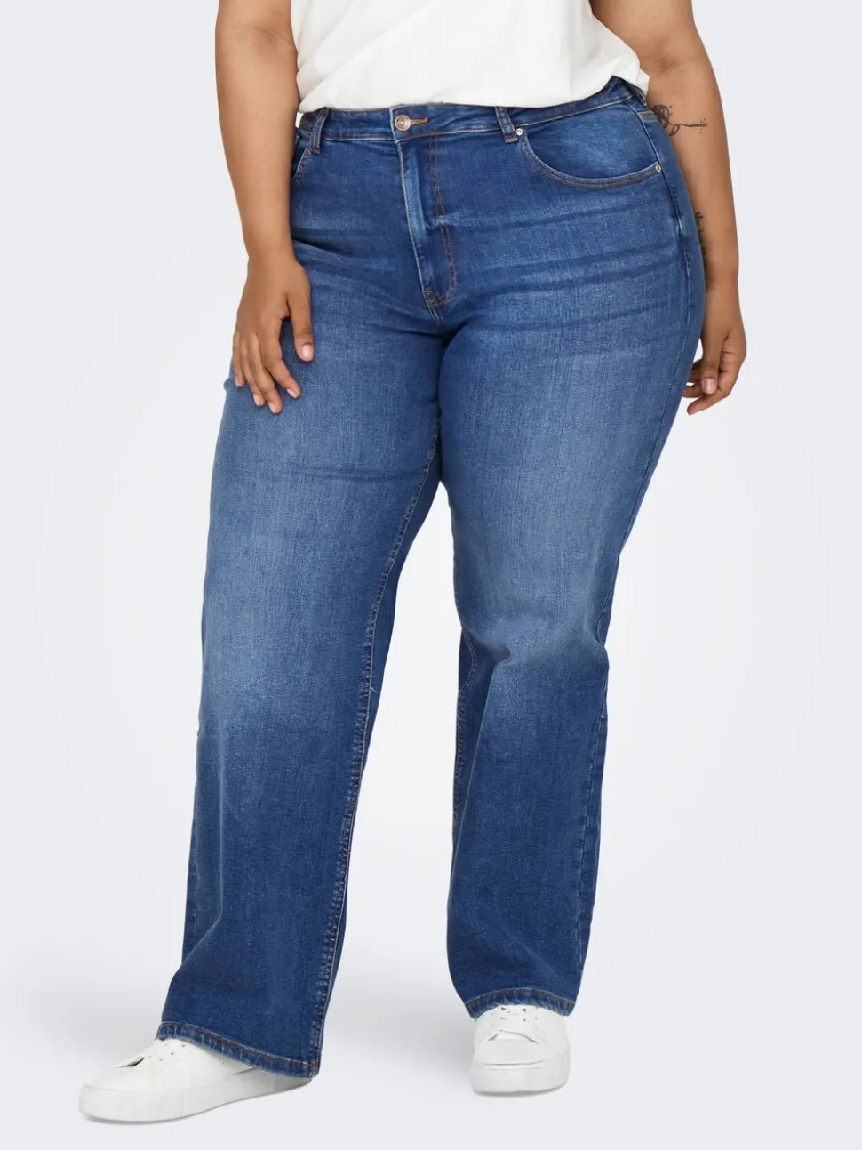 CARJUICY Hög midja Vida ben Jeans