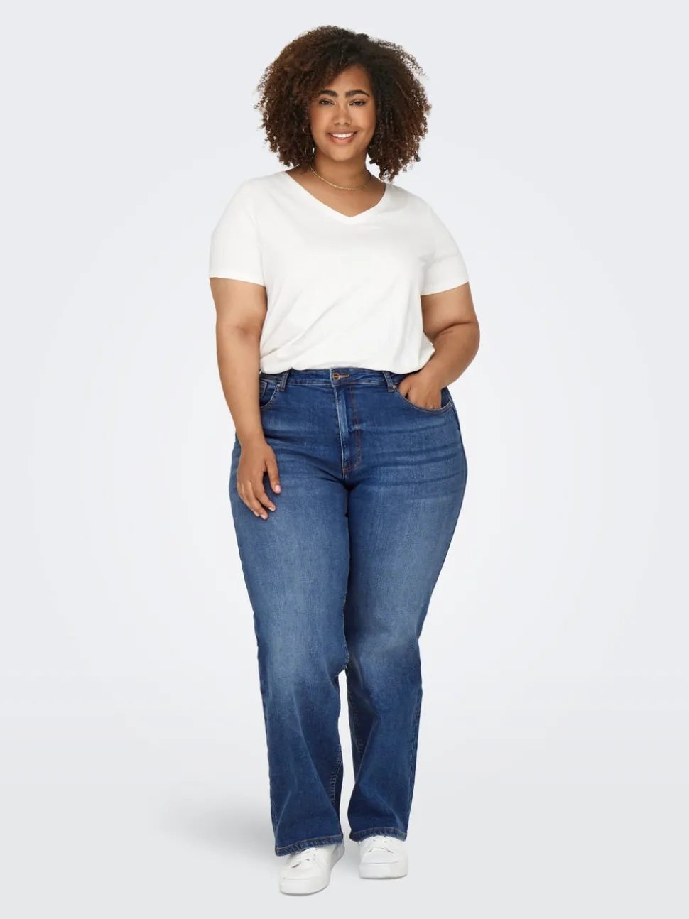 CARJUICY Hög midja Vida ben Jeans