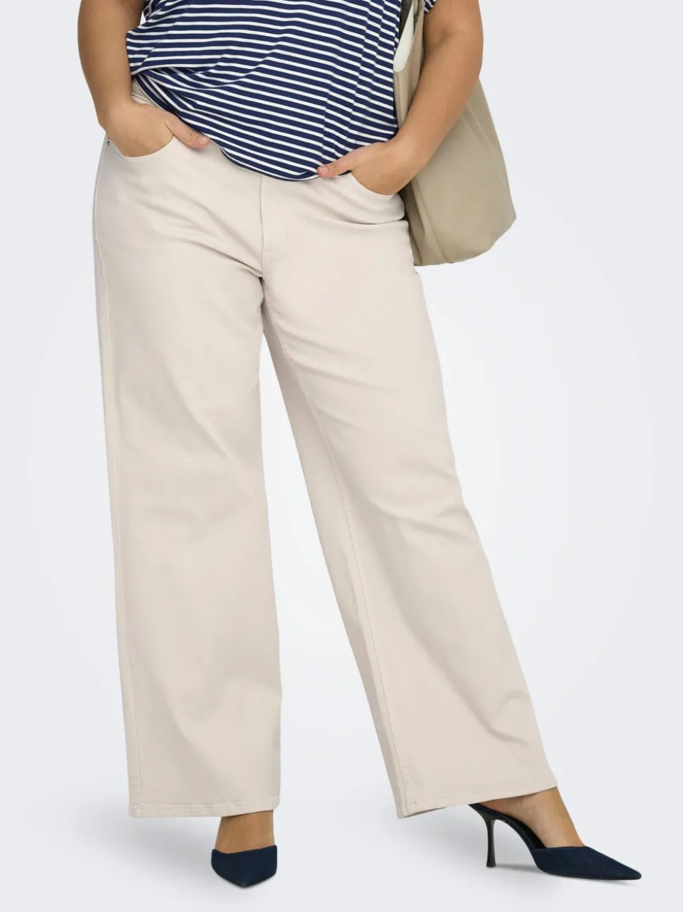 CARJUICY Hög midja Vida ben Jeans
