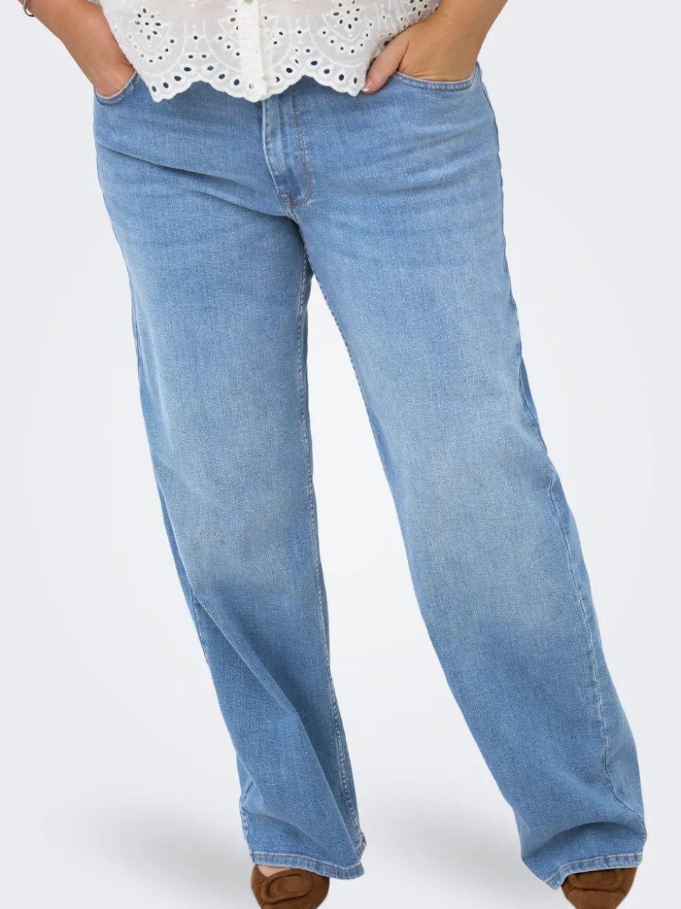 CARJULLES Låg midja Vida ben Jeans