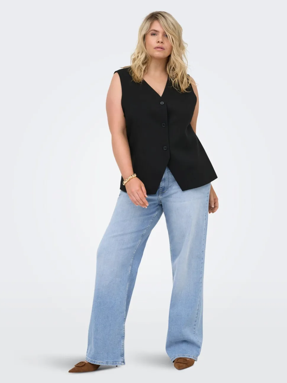CARJULLES Medelhög midja Vida ben Jeans