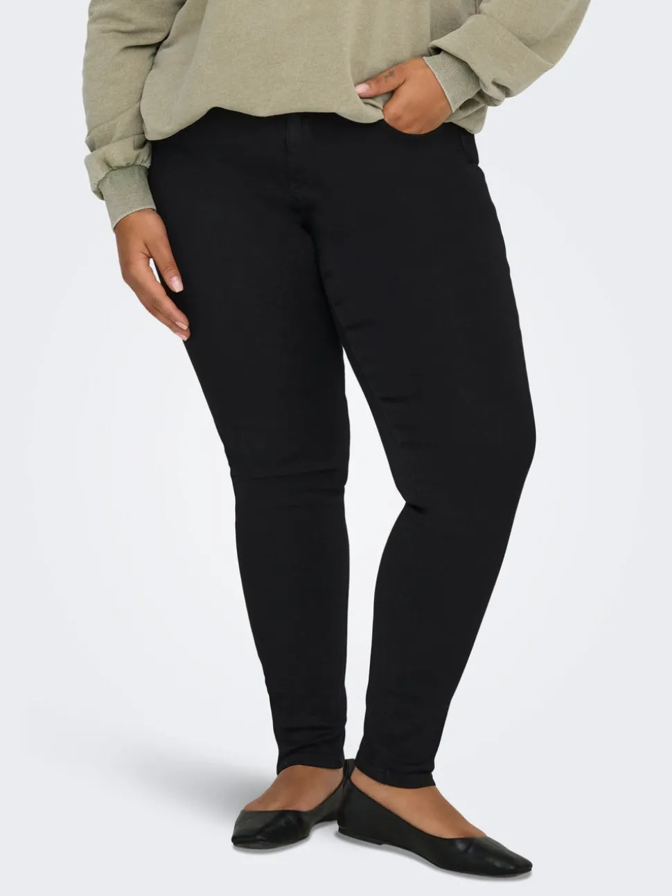 CARKARLA Normal midja Skinny Fit Ankellängd Jeans