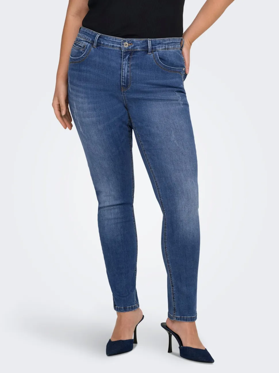 CARKARLA Normal midja Skinny Fit Ankellängd Jeans
