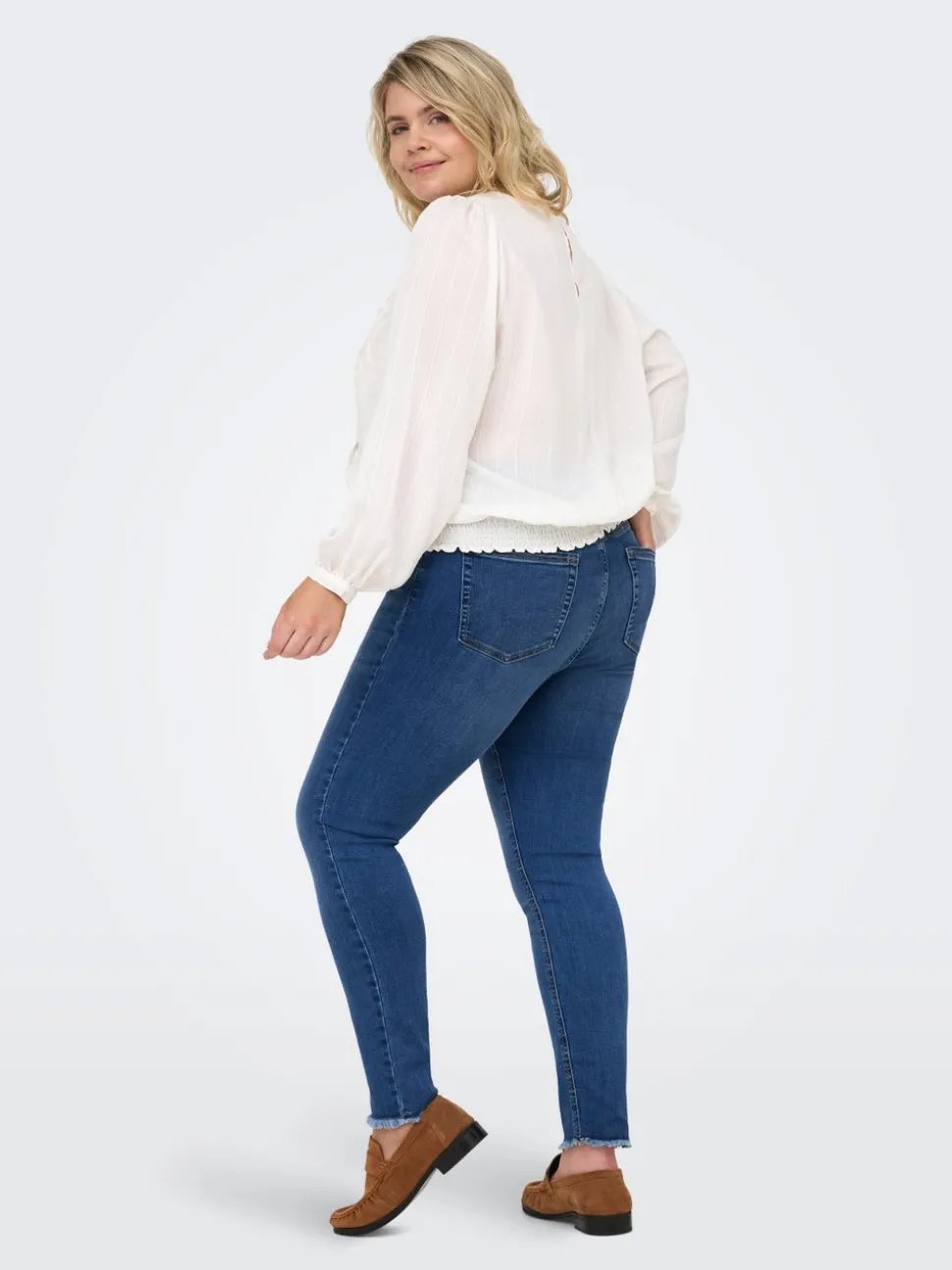 CARLACE Medelhög midja Skinny Fit Ankellängd Jeans