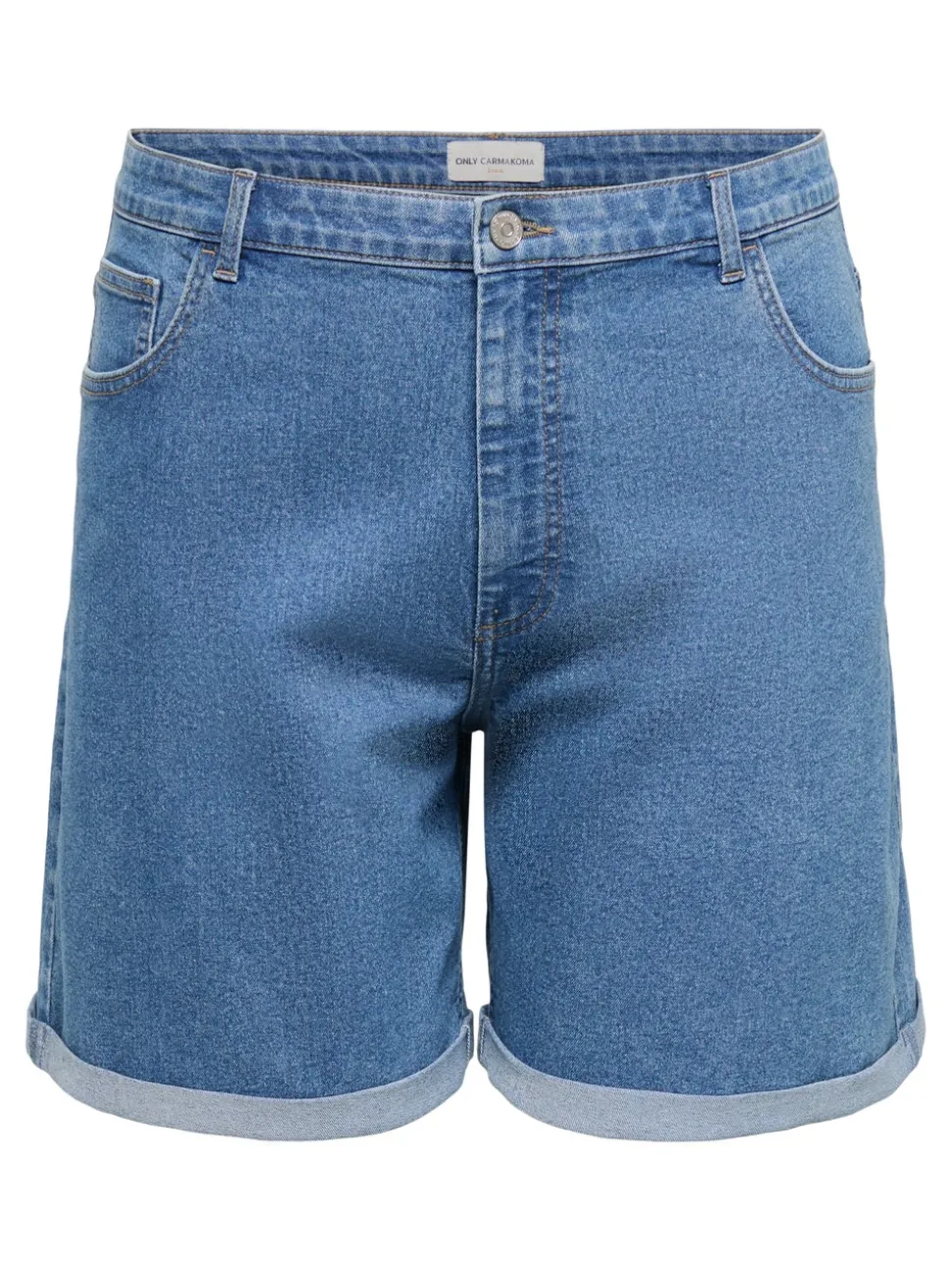 CARLAURA Hög midja denim shorts