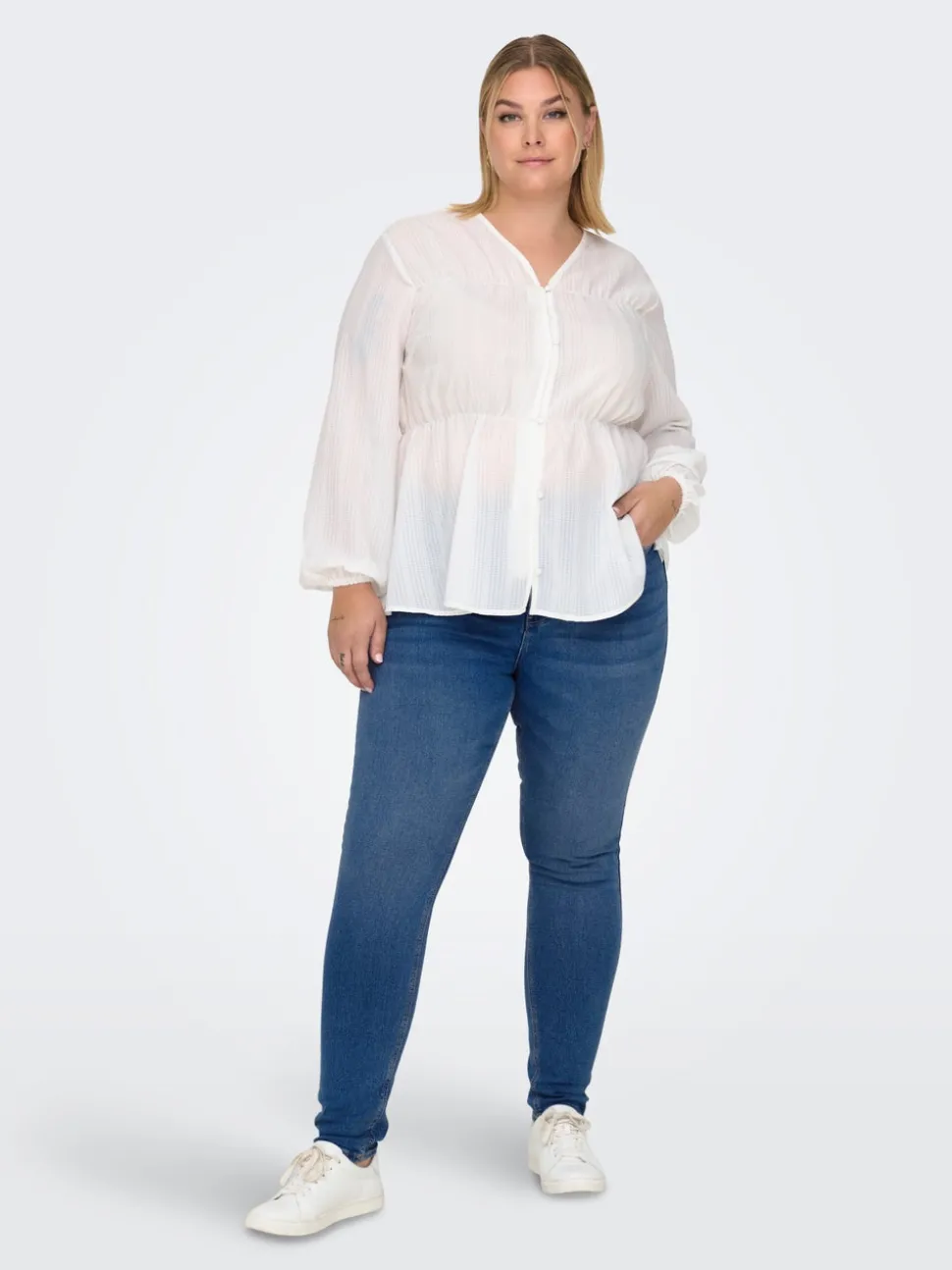 CARLUNA Hög midja Skinny Fit Jeans