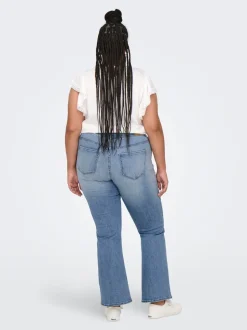 CARMAYA Hög midja Utsvängd passform Jeans