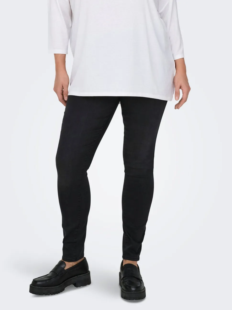 CARMILA-IRIS Hög midja Skinny Fit Ankellängd Jeans