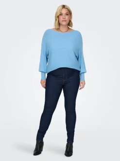 CARMILA-IRIS Hög midja Skinny Fit Ankellängd Jeans