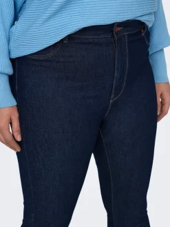 CARMILA-IRIS Hög midja Skinny Fit Ankellängd Jeans