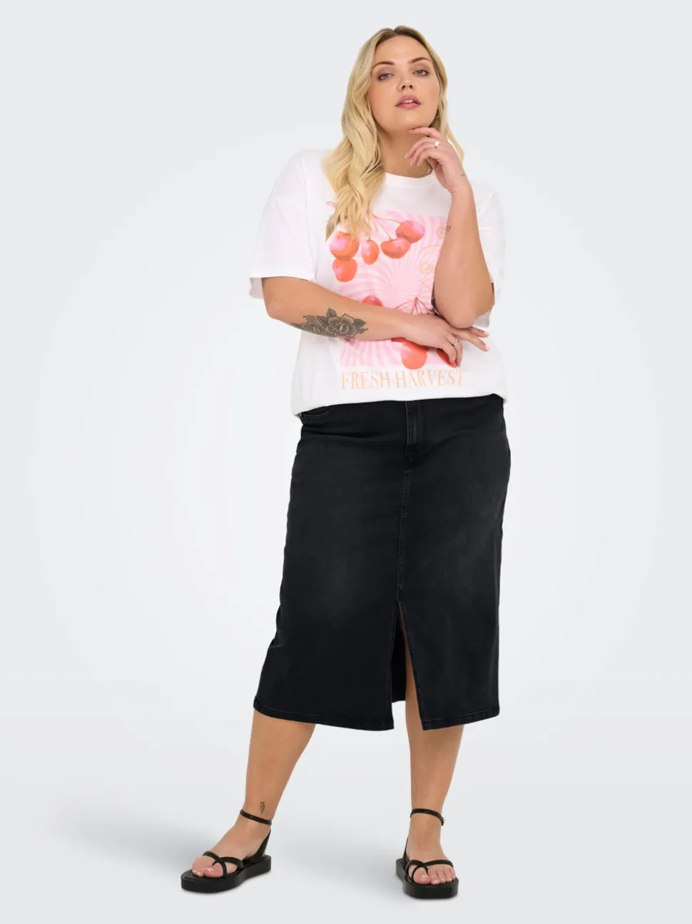 CARROSE Denim Jeanskjol Midikjol