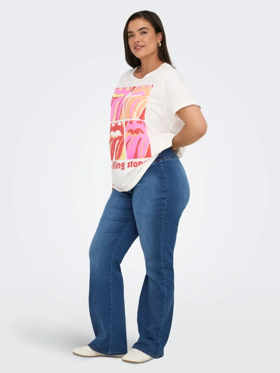 CARROYAL Medelhög midja Utsvängd passform Jeans