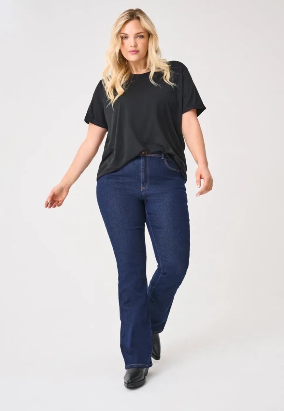 CARSALLY Hög midja Utsvängd passform Jeans