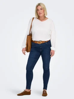 CARSALLY Medelhög midja Skinny Fit Jeans