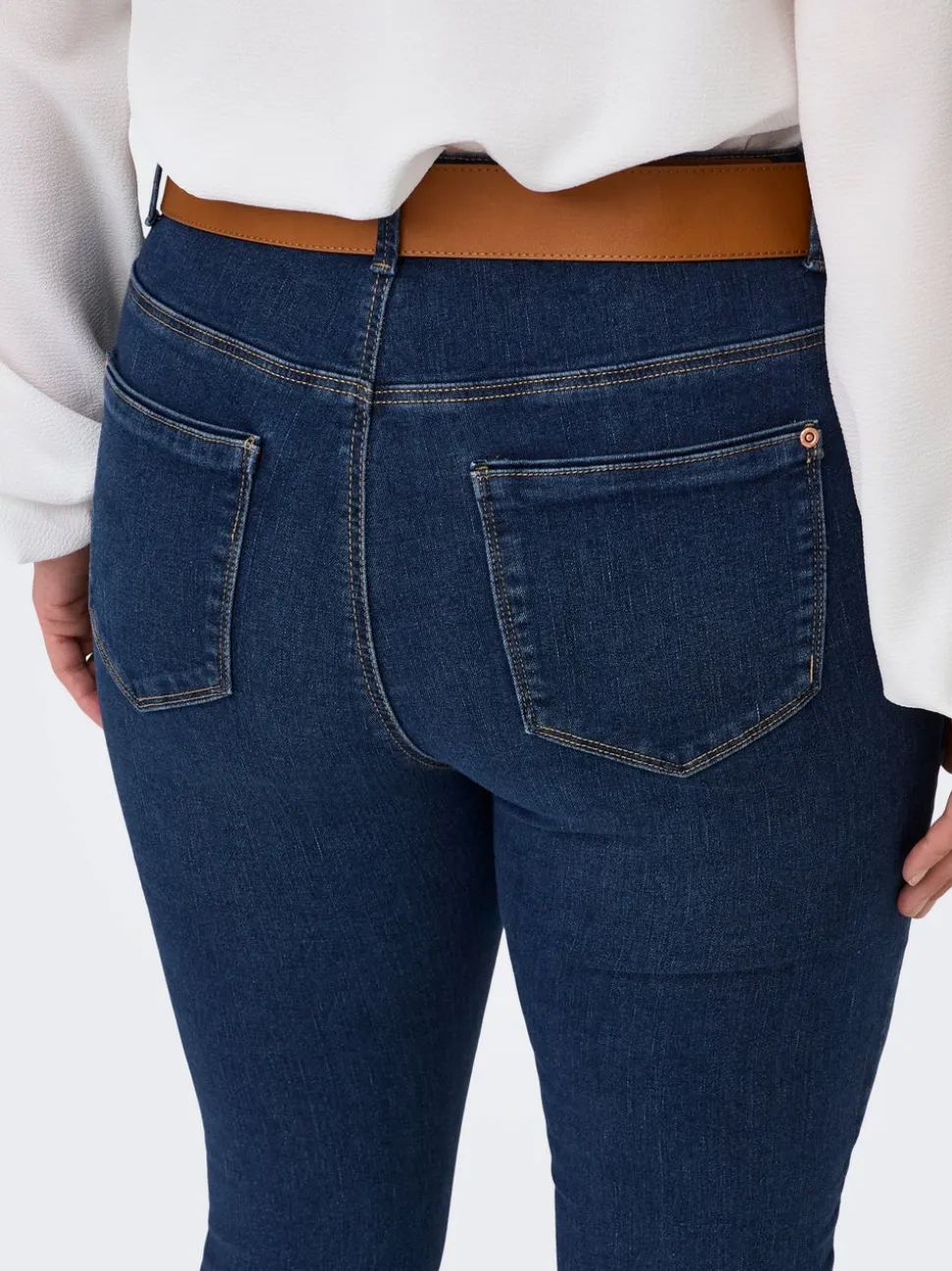 CARSALLY Medelhög midja Skinny Fit Jeans