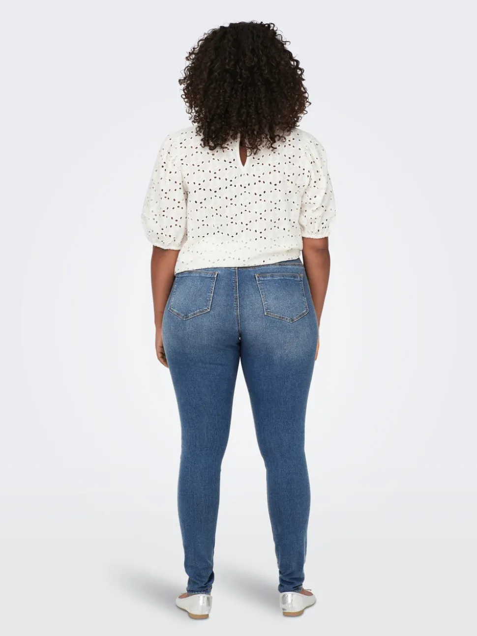 CARSALLY Medelhög midja Skinny Fit Jeans