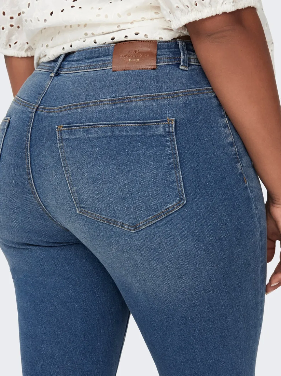 CARSALLY Medelhög midja Skinny Fit Jeans