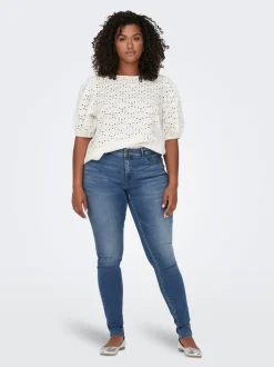 CARSALLY Medelhög midja Skinny Fit Jeans