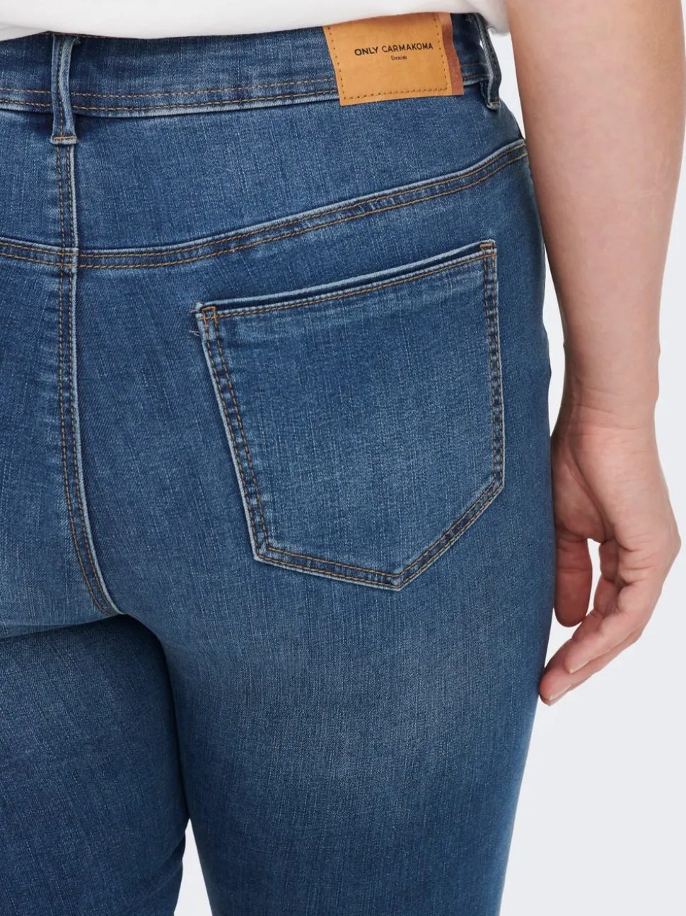 CARSALLY Medelhög midja Skinny Fit Jeans
