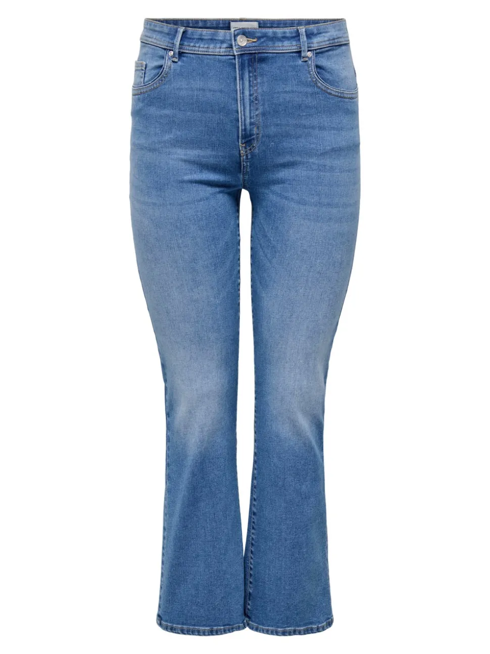 CARSALLY Medelhög midja Utsvängd passform Jeans