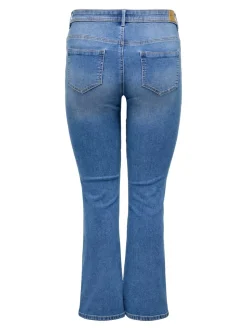 CARSALLY Medelhög midja Utsvängd passform Jeans